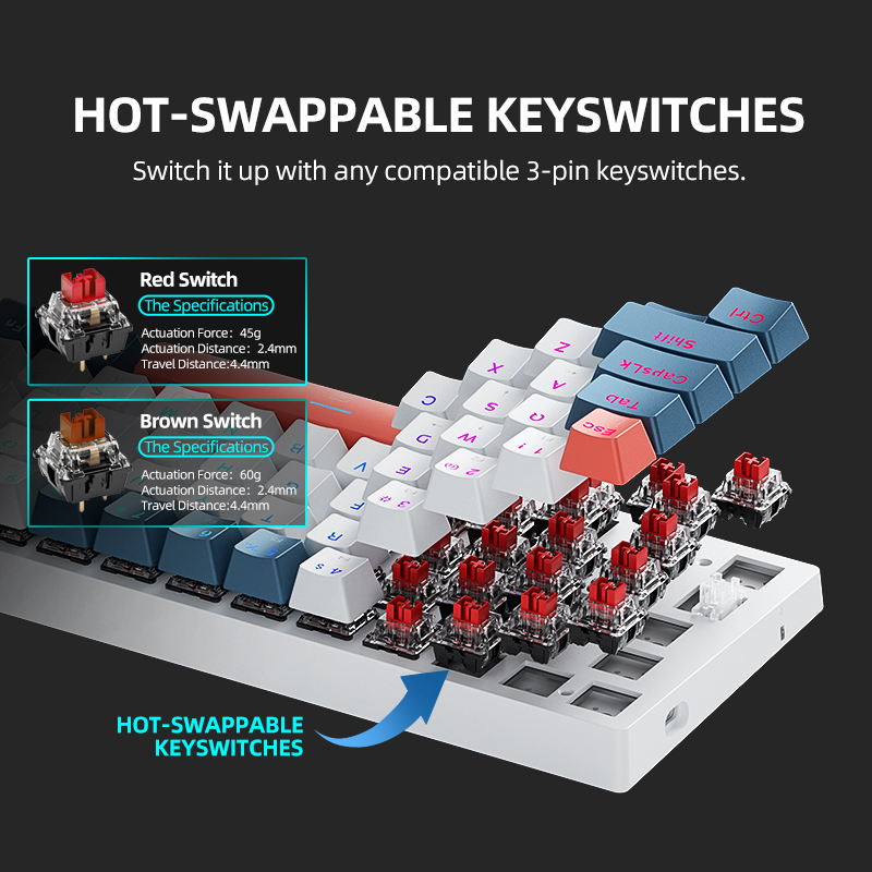 K500-B61 Machenike Mini Mechan - огляд і ціна Keyboard Gaming Blue Switch