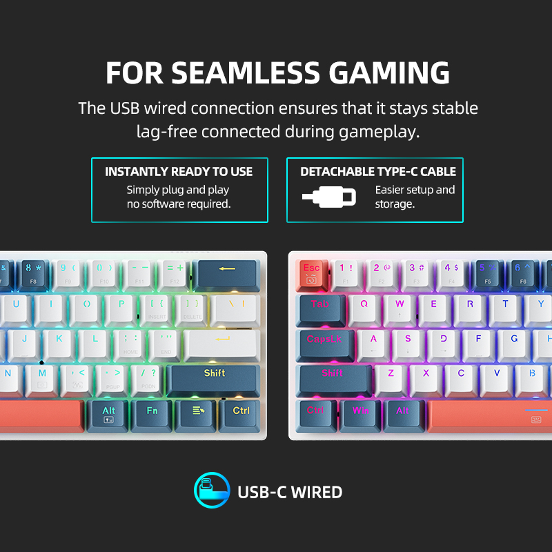 K500-B61 Machenike Mini Mechan - огляд і ціна Keyboard Gaming Blue Switch