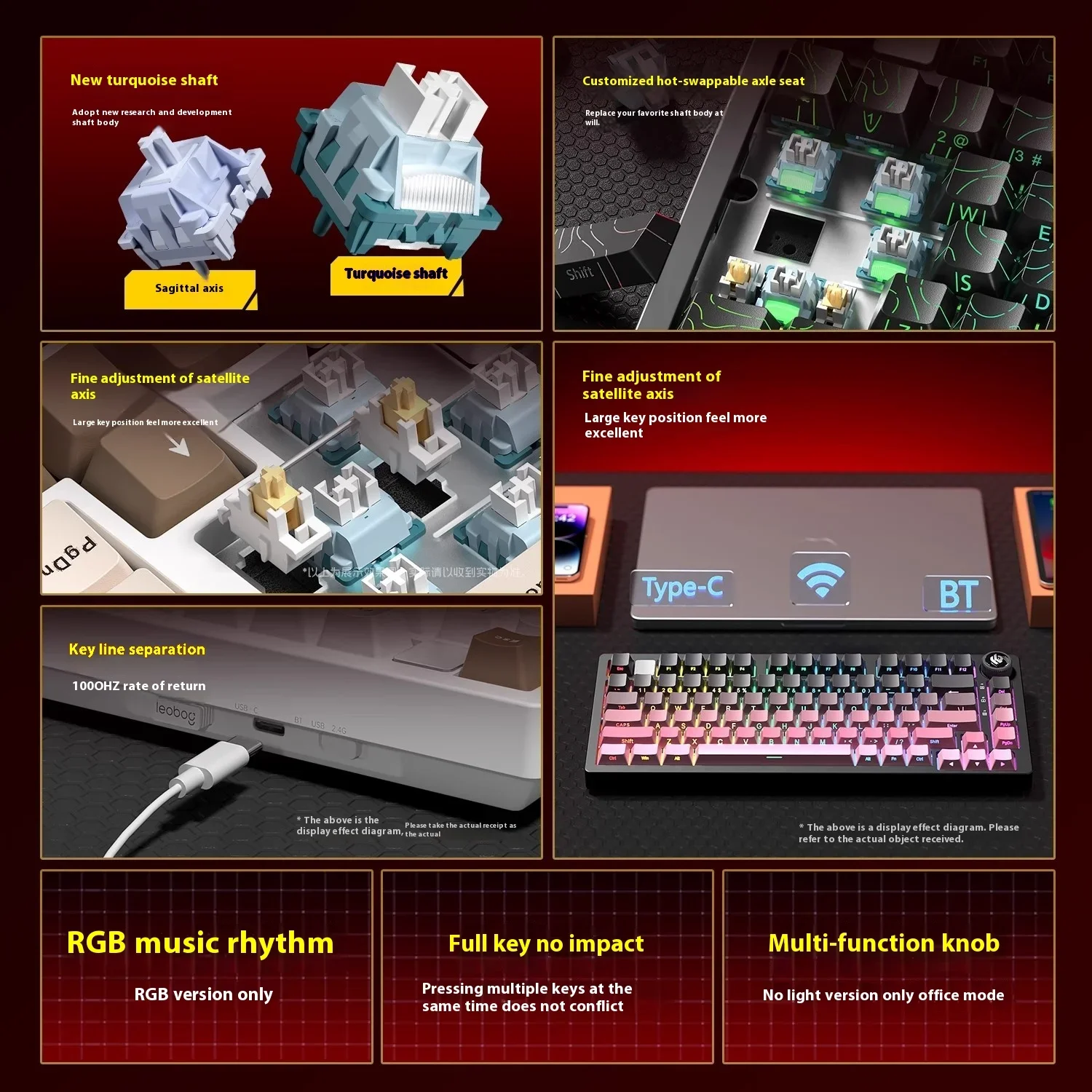 LEOBOG Hi75C Mechanical Keyboa - огляд і ціна Gaming Keyboard Hot Swappable