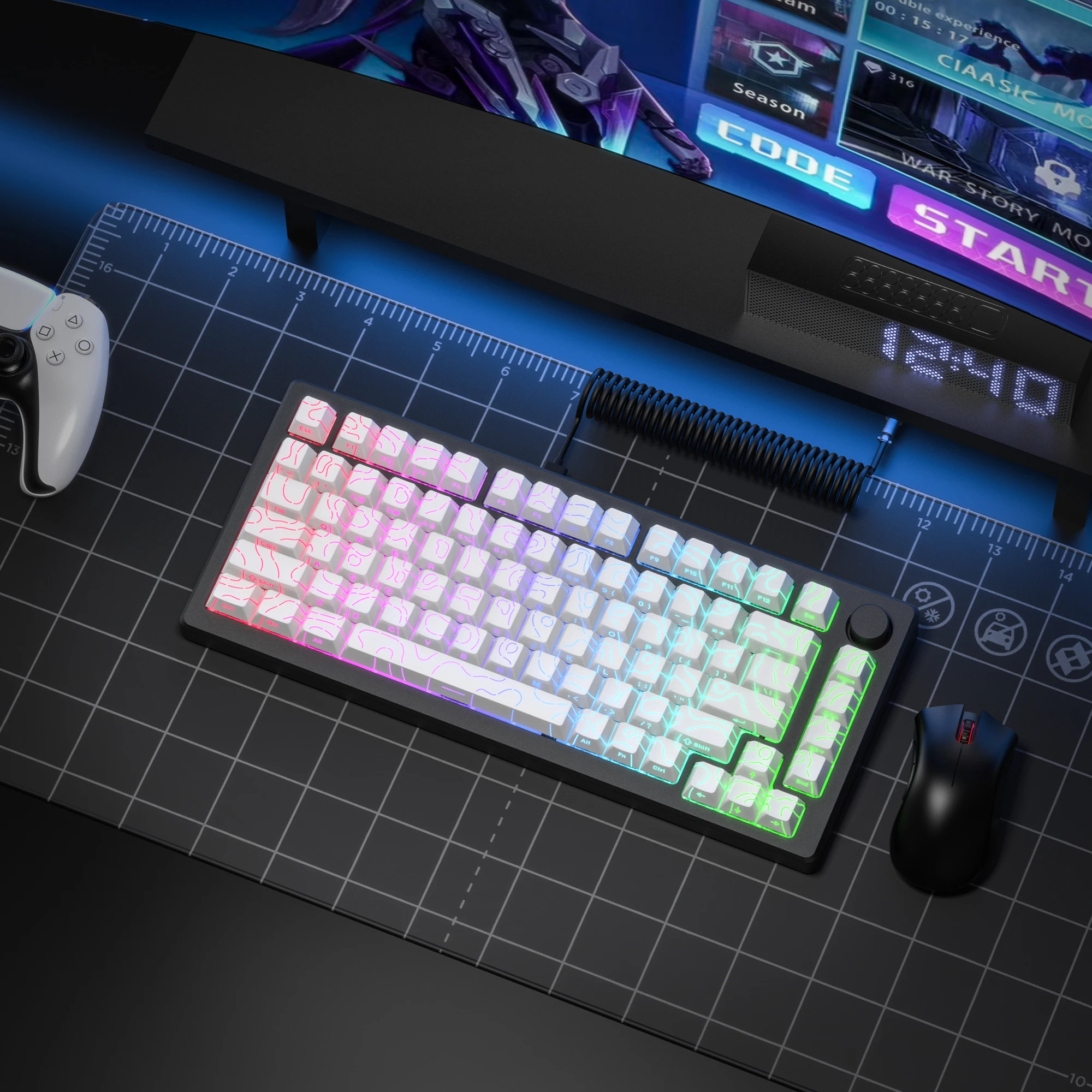 2026 Super New White Topograph - огляд і ціна Gaming Keyboard 2026