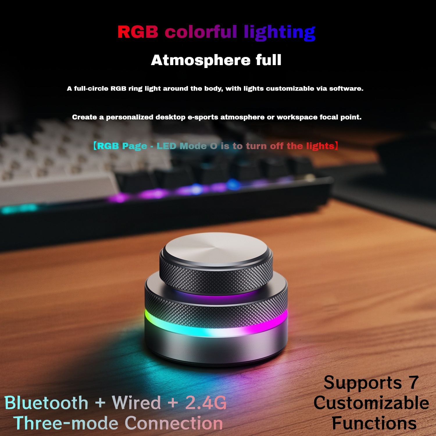 RGB Dual Knob Keyboard Customi - огляд і ціна Gaming Keyboard No Rgb