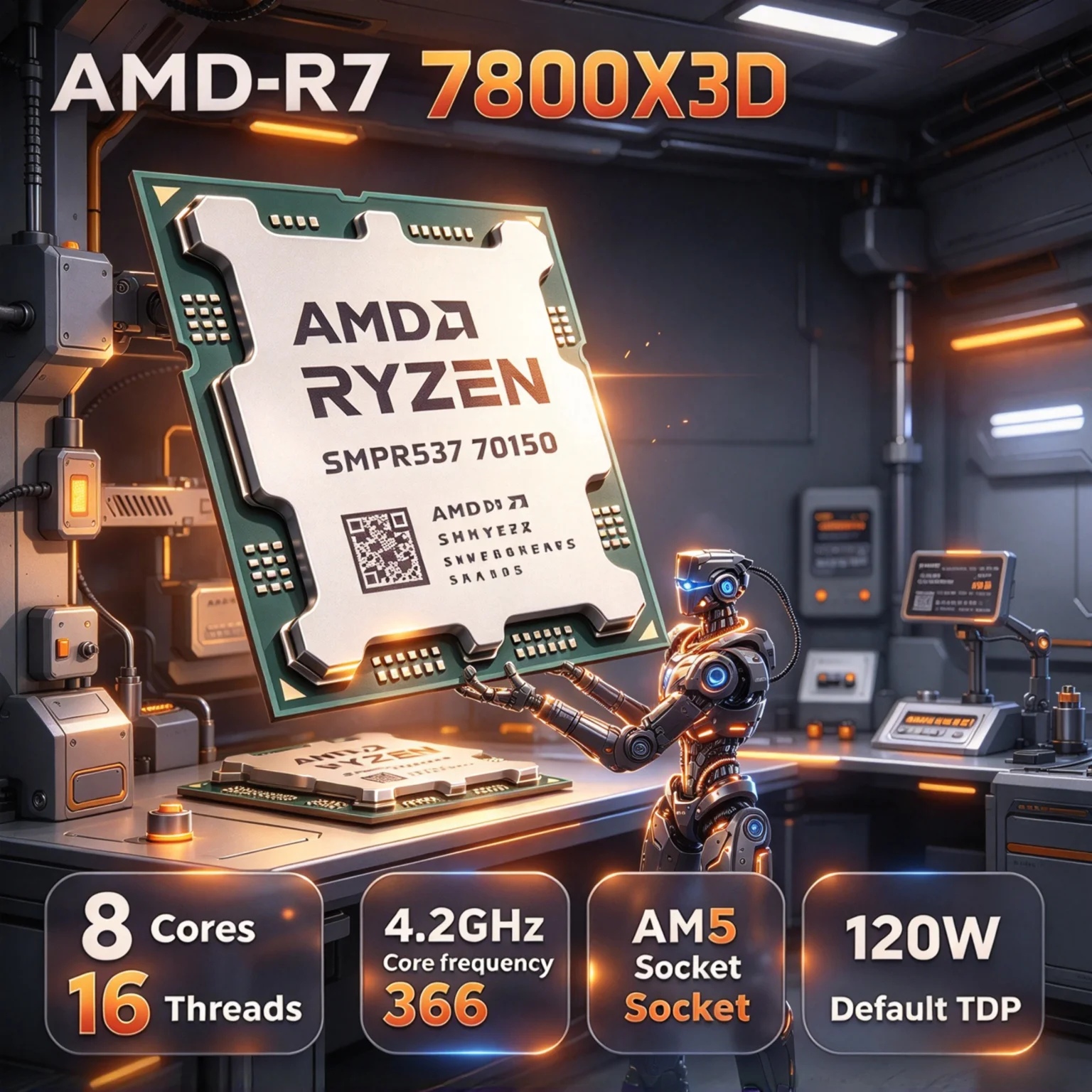 NEW AMD Ryzen 7 7800X3D X3D Ga - огляд і ціна Amd Cpu Ryzen 7