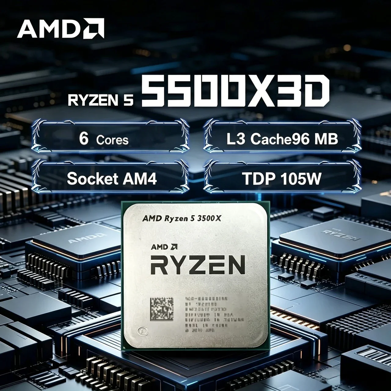 NEW AMD Ryzen 7 7800X3D X3D Ga - огляд і ціна Amd Cpu Ryzen 7