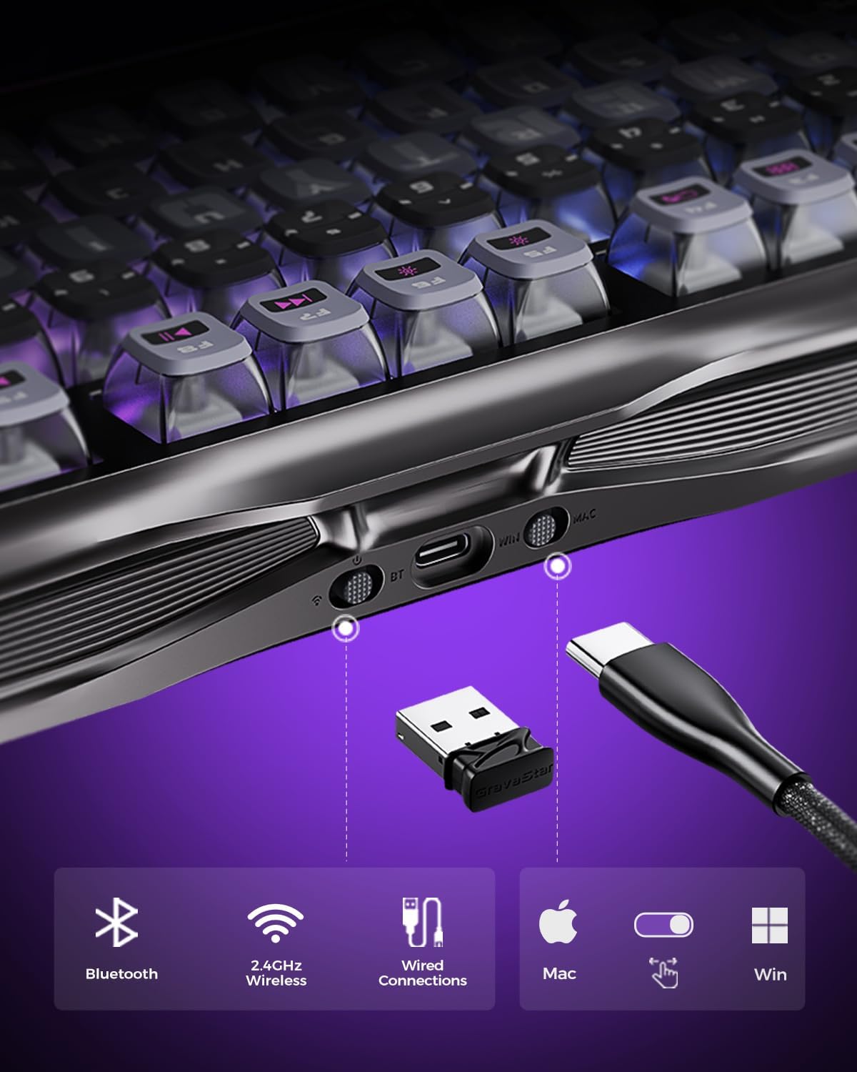 Gravity Planet K1 Pro 75% Tri- - огляд і ціна Gaming Keyboard Hot Swappable