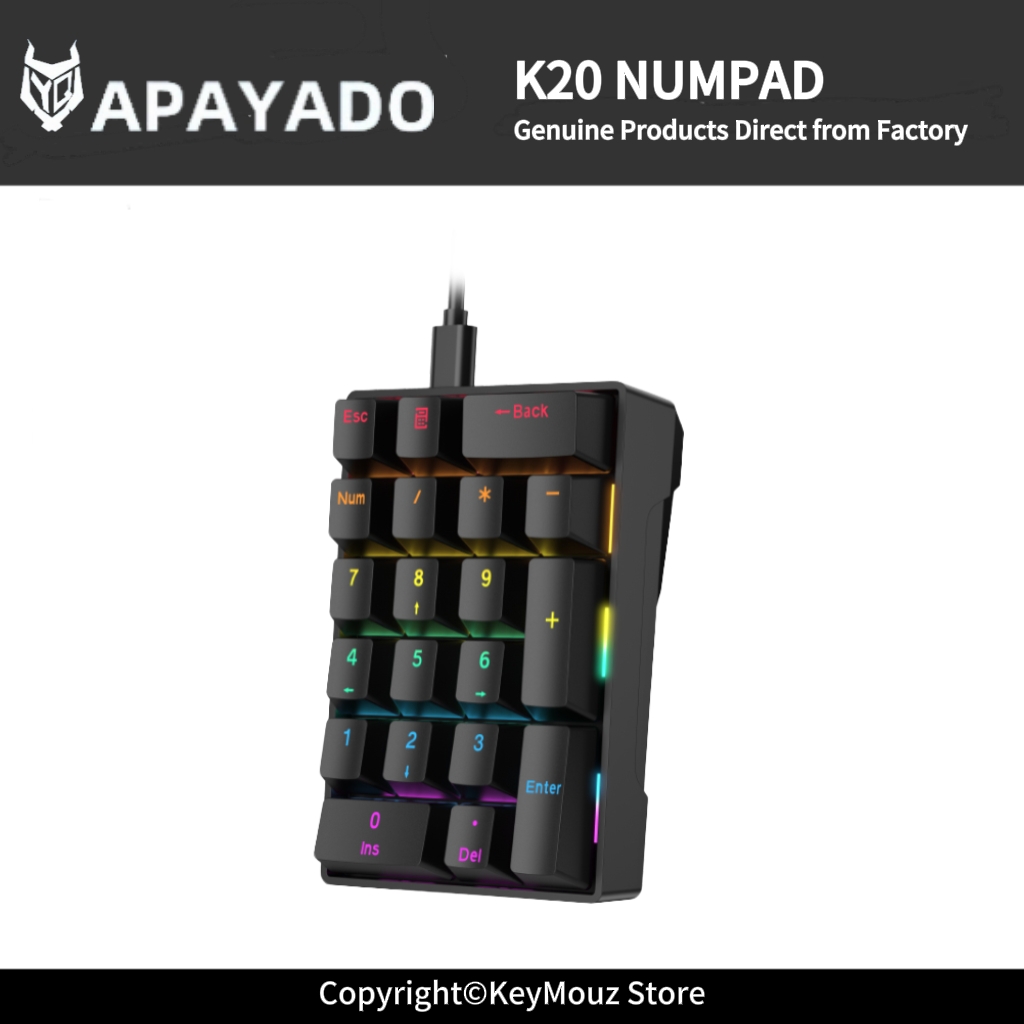 K20 Mini Portable Mechanical N - огляд і ціна Keyboard Gaming Blue Switch