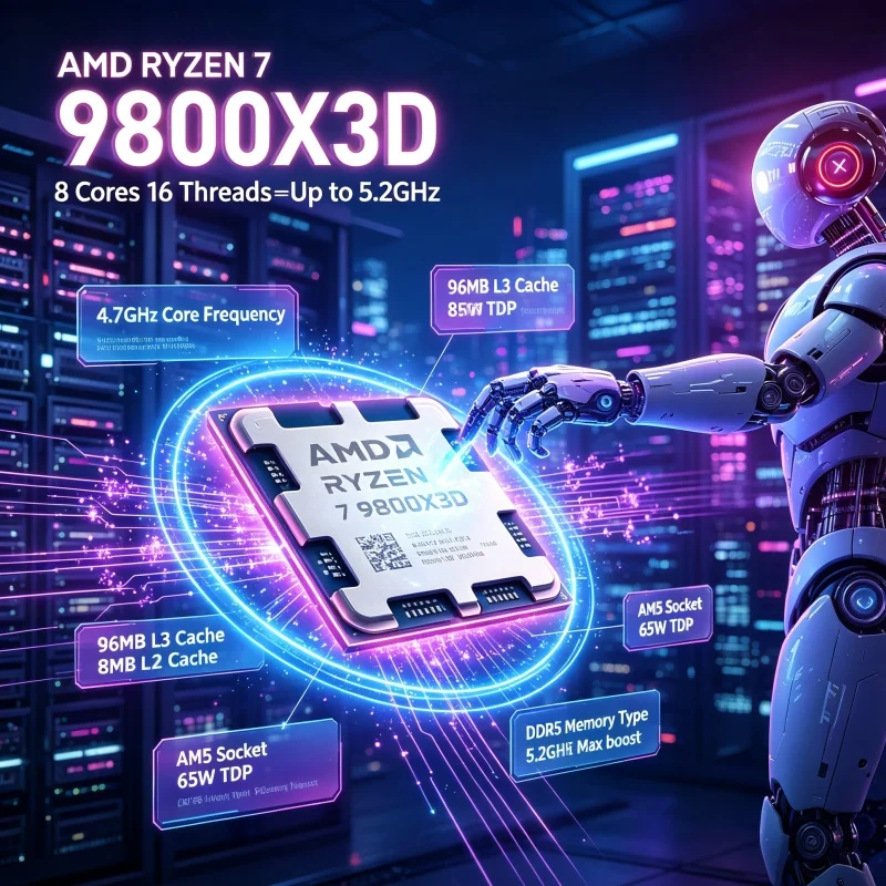AMD Ryzen 7 9800X3D Content Cr - огляд і ціна Amd Cpu Ryzen 7