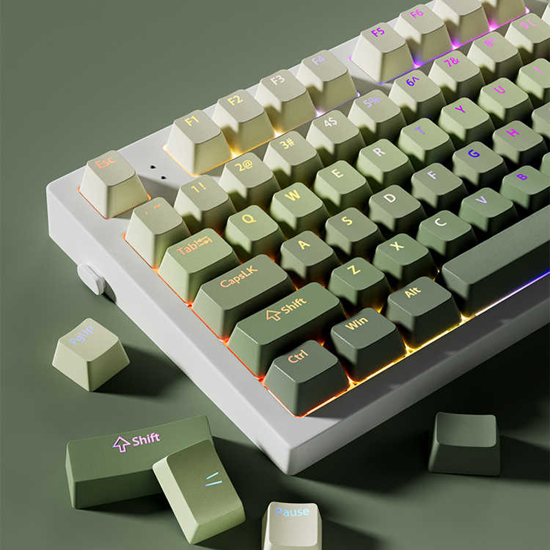 Green Grape Double Shot PBT Ke - огляд і ціна Gaming Keyboard No Rgb
