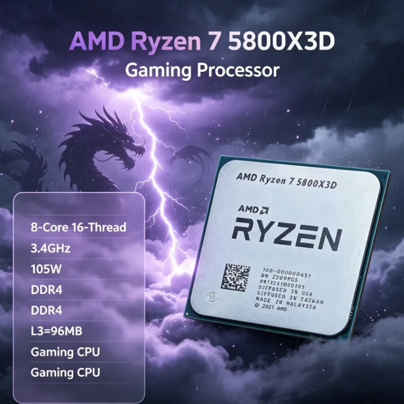 AMD R7 5800X3D 96 MB CPU Proce - огляд і ціна Amd Cpu Ryzen 7
